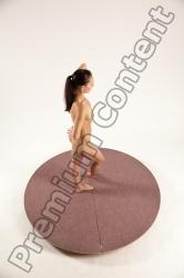 Nude Woman White Standing poses - ALL Slim long brown Standing poses - simple Multi angle poses Pinup