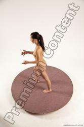 Nude Woman White Standing poses - ALL Slim long brown Standing poses - simple Multi angle poses Pinup