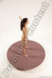 Nude Woman White Standing poses - ALL Slim long brown Standing poses - simple Multi angle poses Pinup