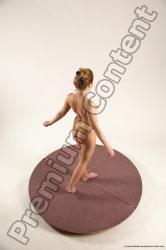 Nude Woman White Standing poses - ALL Slim long colored Standing poses - simple Multi angle poses Pinup