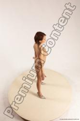 Nude Woman White Standing poses - ALL Slim medium brown Standing poses - simple Multi angle poses Pinup