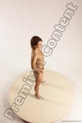 Nude Woman White Standing poses - ALL Slim medium brown Standing poses - simple Multi angle poses Pinup