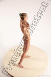 Nude Woman White Standing poses - ALL Slim long blond Standing poses - simple Multi angle poses Pinup