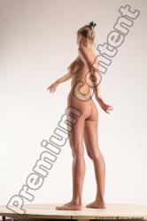 Nude Woman White Standing poses - ALL Slim long blond Standing poses - simple Multi angle poses Pinup