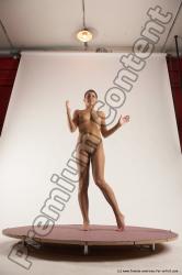 Nude Woman White Standing poses - ALL Slim medium brown Standing poses - simple Multi angle poses Pinup