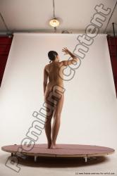 Nude Woman White Standing poses - ALL Slim medium brown Standing poses - simple Multi angle poses Pinup