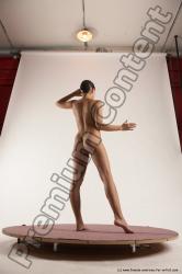 Nude Woman White Standing poses - ALL Slim medium brown Standing poses - simple Multi angle poses Pinup