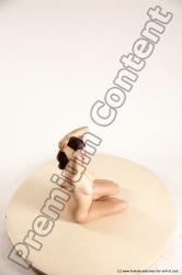 Nude Woman White Sitting poses - ALL Slim long brown Sitting poses - simple Multi angle poses Pinup