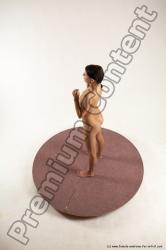 Nude Woman White Standing poses - ALL Slim medium brown Standing poses - simple Multi angle poses Pinup