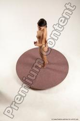 Nude Woman White Standing poses - ALL Slim medium brown Standing poses - simple Multi angle poses Pinup