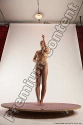 Nude Woman White Standing poses - ALL Slim medium brown Standing poses - simple Multi angle poses Pinup