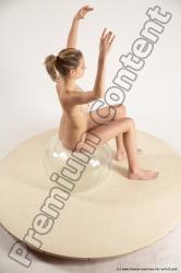 Nude Woman White Sitting poses - ALL Slim medium blond Sitting poses - simple Multi angle poses Pinup