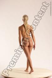 Nude Woman White Standing poses - ALL Slim long blond Standing poses - simple Multi angle poses Pinup