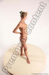 Nude Woman White Standing poses - ALL Slim long blond Standing poses - simple Multi angle poses Pinup