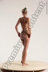 Nude Woman White Standing poses - ALL Slim long blond Standing poses - simple Multi angle poses Pinup