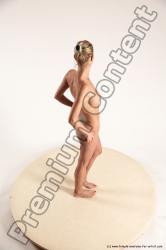 Nude Woman White Standing poses - ALL Slim long blond Standing poses - simple Multi angle poses Pinup