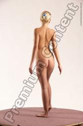 Nude Woman White Standing poses - ALL Slim long blond Standing poses - simple Multi angle poses Pinup