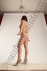 Nude Woman White Standing poses - ALL Slim medium brown Standing poses - simple Multi angle poses Pinup