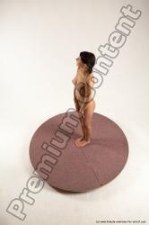 Nude Woman White Standing poses - ALL Slim medium brown Standing poses - simple Multi angle poses Pinup