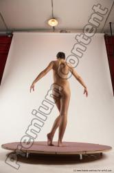 Nude Woman White Standing poses - ALL Slim medium brown Standing poses - simple Multi angle poses Pinup