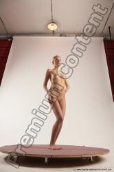 Nude Woman White Standing poses - ALL Slim long blond Standing poses - simple Multi angle poses Pinup