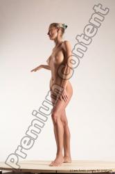 Nude Woman White Standing poses - ALL Slim long blond Standing poses - simple Multi angle poses Pinup