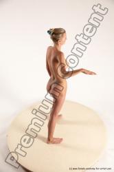 Nude Woman White Standing poses - ALL Slim long blond Standing poses - simple Multi angle poses Pinup