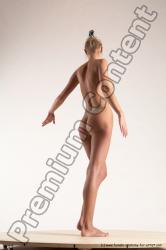 Nude Woman White Standing poses - ALL Slim long blond Standing poses - simple Multi angle poses Pinup