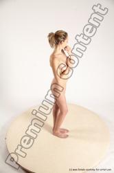 Nude Woman White Standing poses - ALL Slim medium blond Standing poses - simple Multi angle poses Pinup