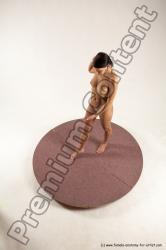 Nude Woman White Standing poses - ALL Slim medium brown Standing poses - simple Multi angle poses Pinup