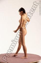 Nude Woman White Standing poses - ALL Slim medium brown Standing poses - simple Multi angle poses Pinup