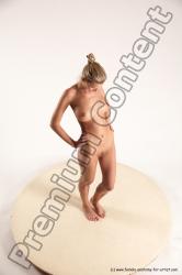 Nude Woman White Standing poses - ALL Slim long blond Standing poses - simple Multi angle poses Pinup