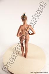 Nude Woman White Standing poses - ALL Slim long blond Standing poses - simple Multi angle poses Pinup