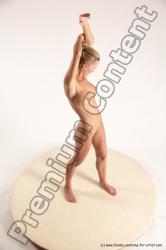 Nude Woman White Standing poses - ALL Slim long blond Standing poses - simple Multi angle poses Pinup