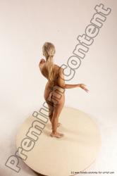 Nude Woman White Standing poses - ALL Slim long blond Standing poses - simple Multi angle poses Pinup