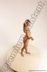 Nude Woman White Standing poses - ALL Slim long blond Standing poses - simple Multi angle poses Pinup