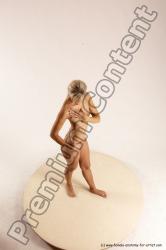 Nude Woman White Standing poses - ALL Slim long blond Standing poses - simple Multi angle poses Pinup