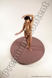 Nude Woman White Standing poses - ALL Slim medium brown Standing poses - simple Multi angle poses Pinup