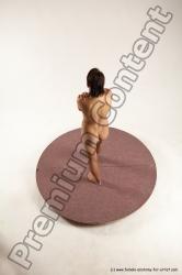 Nude Woman White Standing poses - ALL Slim medium brown Standing poses - simple Multi angle poses Pinup