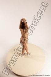 Nude Woman White Standing poses - ALL Slim medium brown Standing poses - simple Multi angle poses Pinup