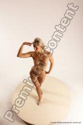 Nude Woman White Standing poses - ALL Slim long blond Standing poses - simple Multi angle poses Pinup