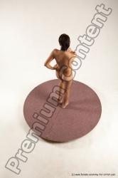 Nude Woman White Standing poses - ALL Slim medium brown Standing poses - simple Multi angle poses Pinup