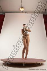 Nude Woman White Standing poses - ALL Slim medium brown Standing poses - simple Multi angle poses Pinup