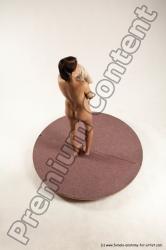 Nude Woman White Standing poses - ALL Slim medium brown Standing poses - simple Multi angle poses Pinup