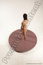 Nude Woman White Standing poses - ALL Slim medium brown Standing poses - simple Multi angle poses Pinup