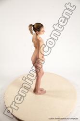 Nude Woman White Standing poses - ALL Slim medium brown Standing poses - simple Multi angle poses Pinup