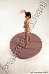 Nude Woman White Standing poses - ALL Slim medium brown Standing poses - simple Multi angle poses Pinup