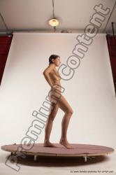 Nude Woman White Standing poses - ALL Slim medium brown Standing poses - simple Multi angle poses Pinup