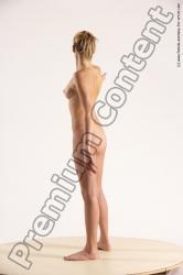 Nude Woman White Standing poses - ALL Slim long blond Standing poses - simple Multi angle poses Pinup