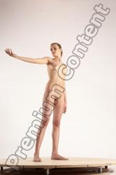 Nude Woman White Standing poses - ALL Slim long blond Standing poses - simple Multi angle poses Pinup